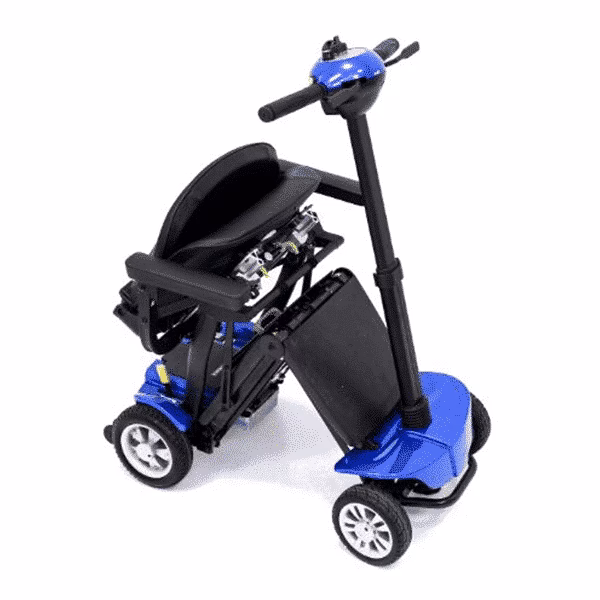 How does an automatic folding scooter work?