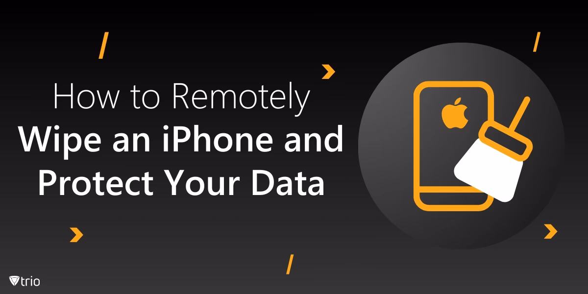 How do I perform a remote wipe on my iPhone?