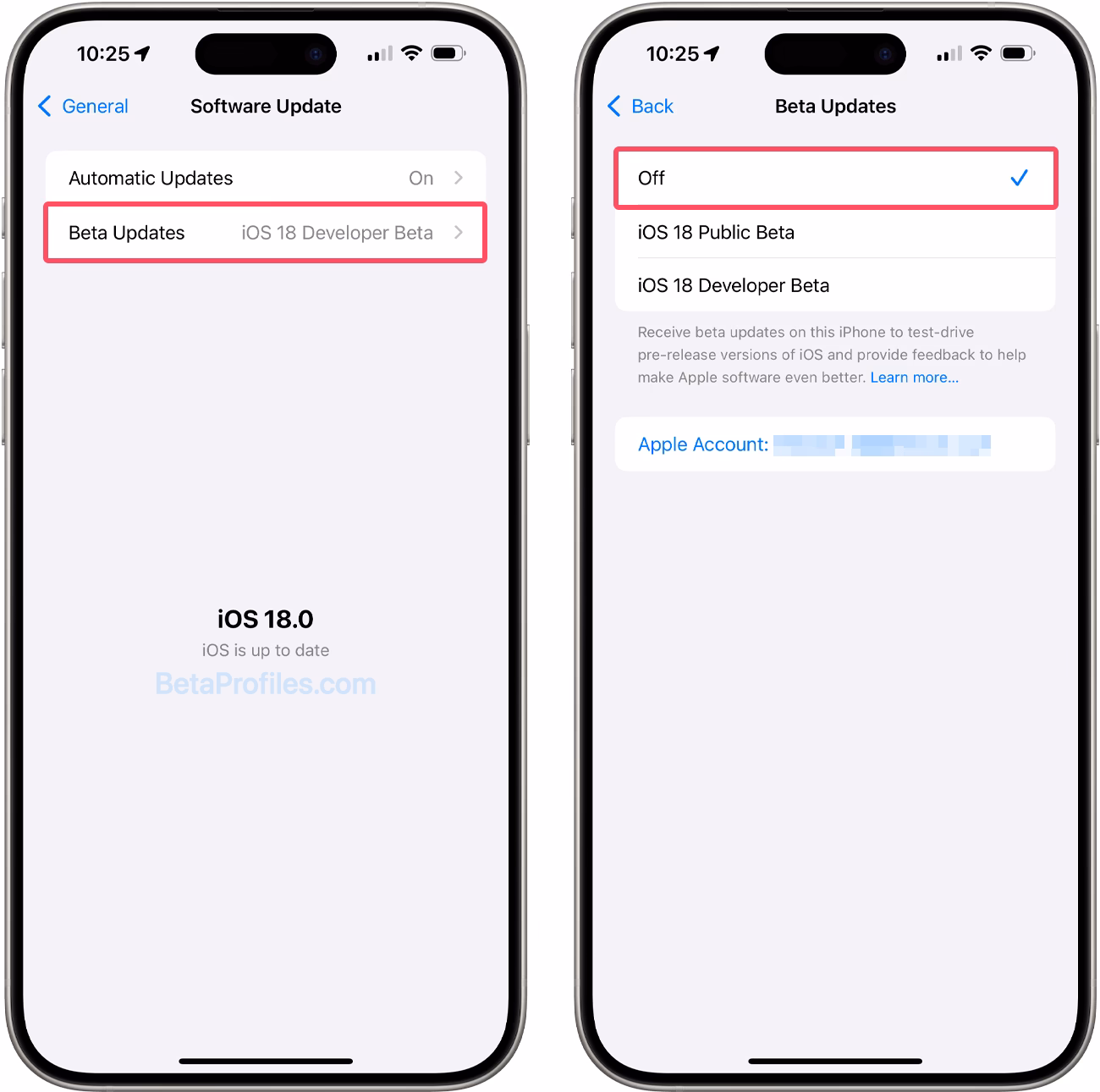 How do I Delete my iOS beta software profile?
