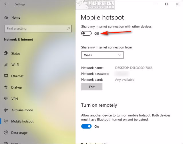 How to automatically turn off mobile hotspot when no devices are connected?