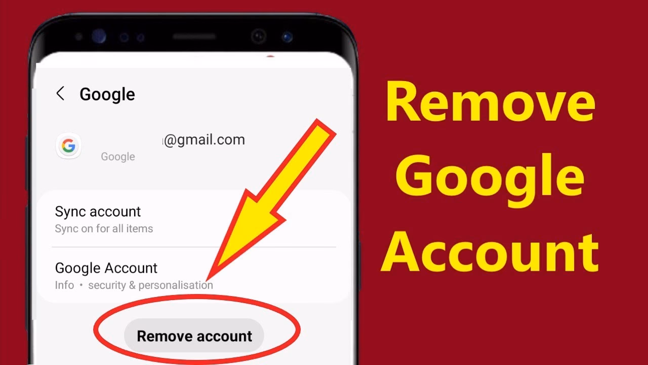 How do I delete a Google account?