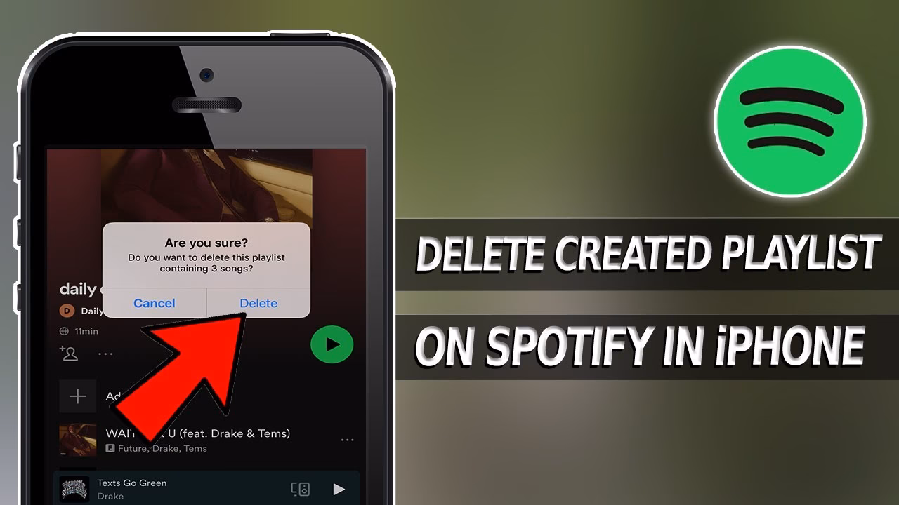 How do I delete a playlist on Spotify?