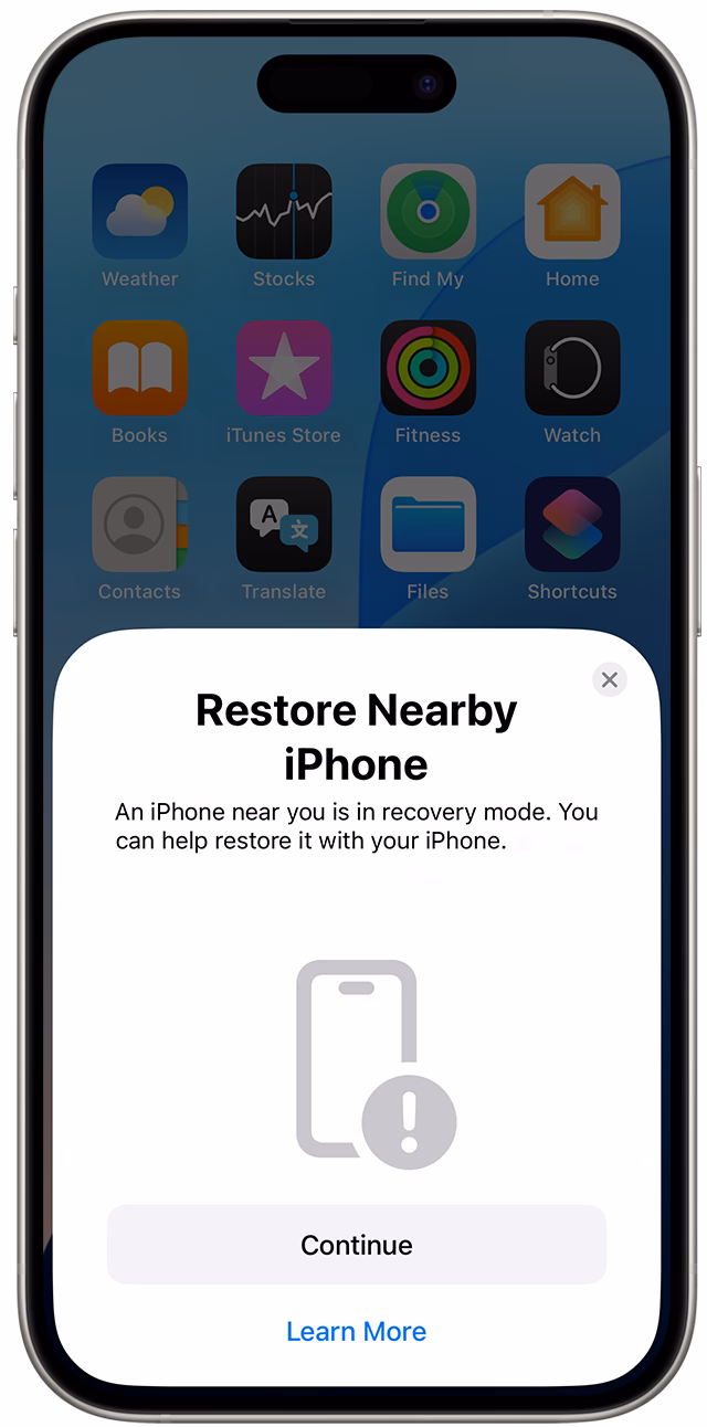 How to restore iPad with iPhone backup?