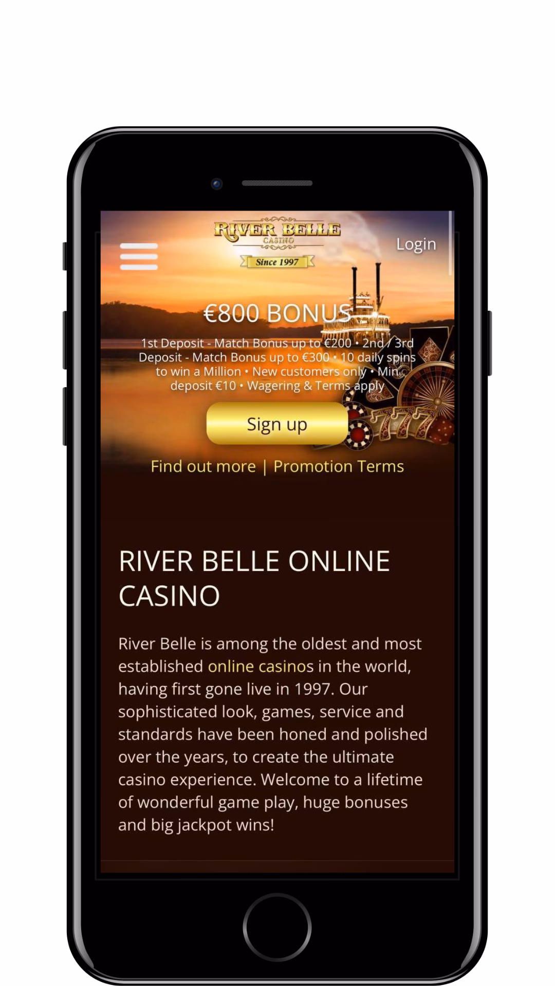 Does river Belle casino have live chat?