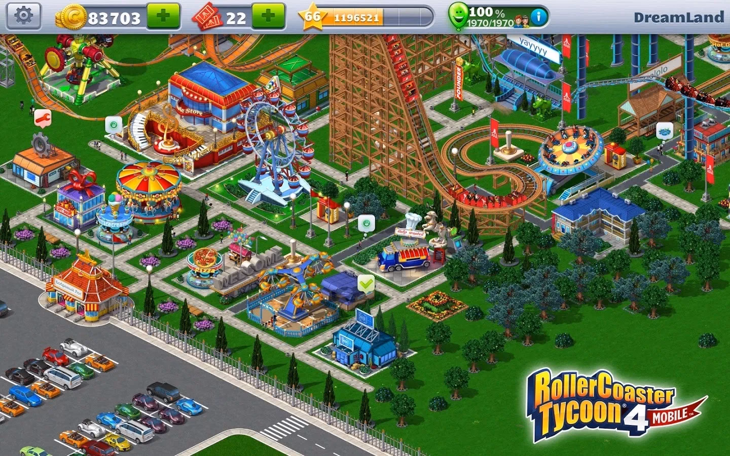 What is RollerCoaster Tycoon 4 mobile?