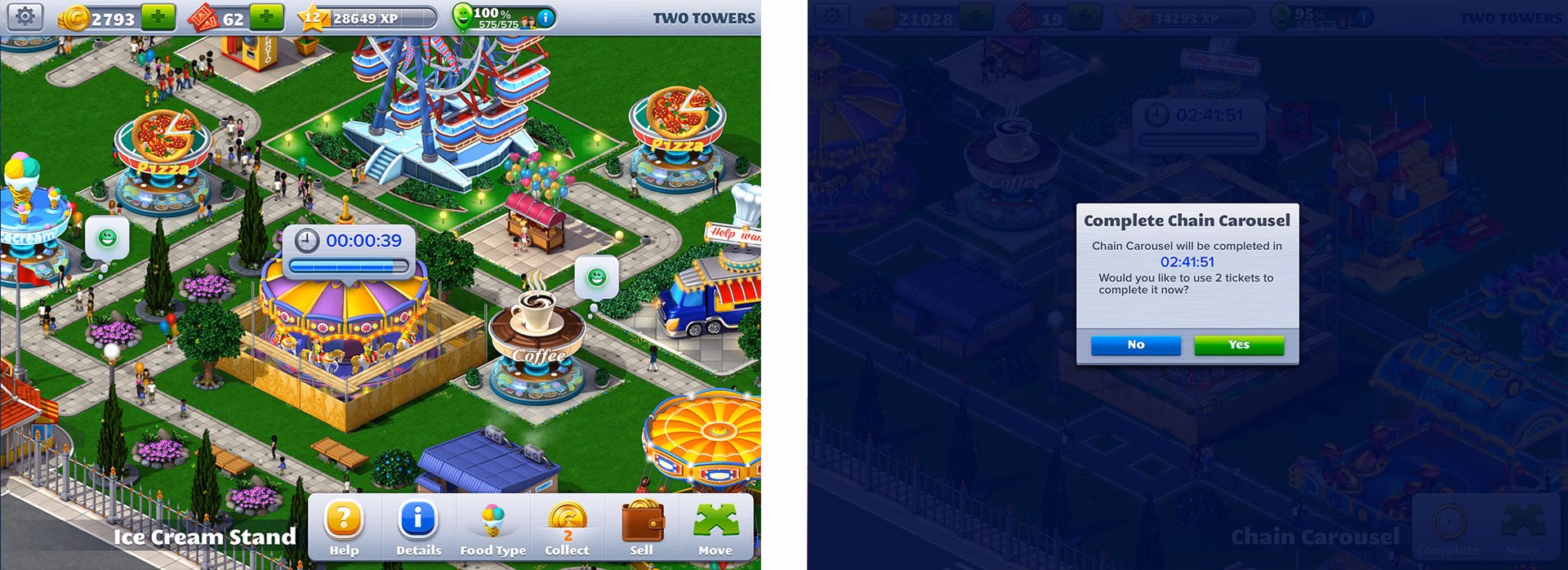 What are the benefits of sharing Friend Codes in RollerCoaster Tycoon 4 mobile?