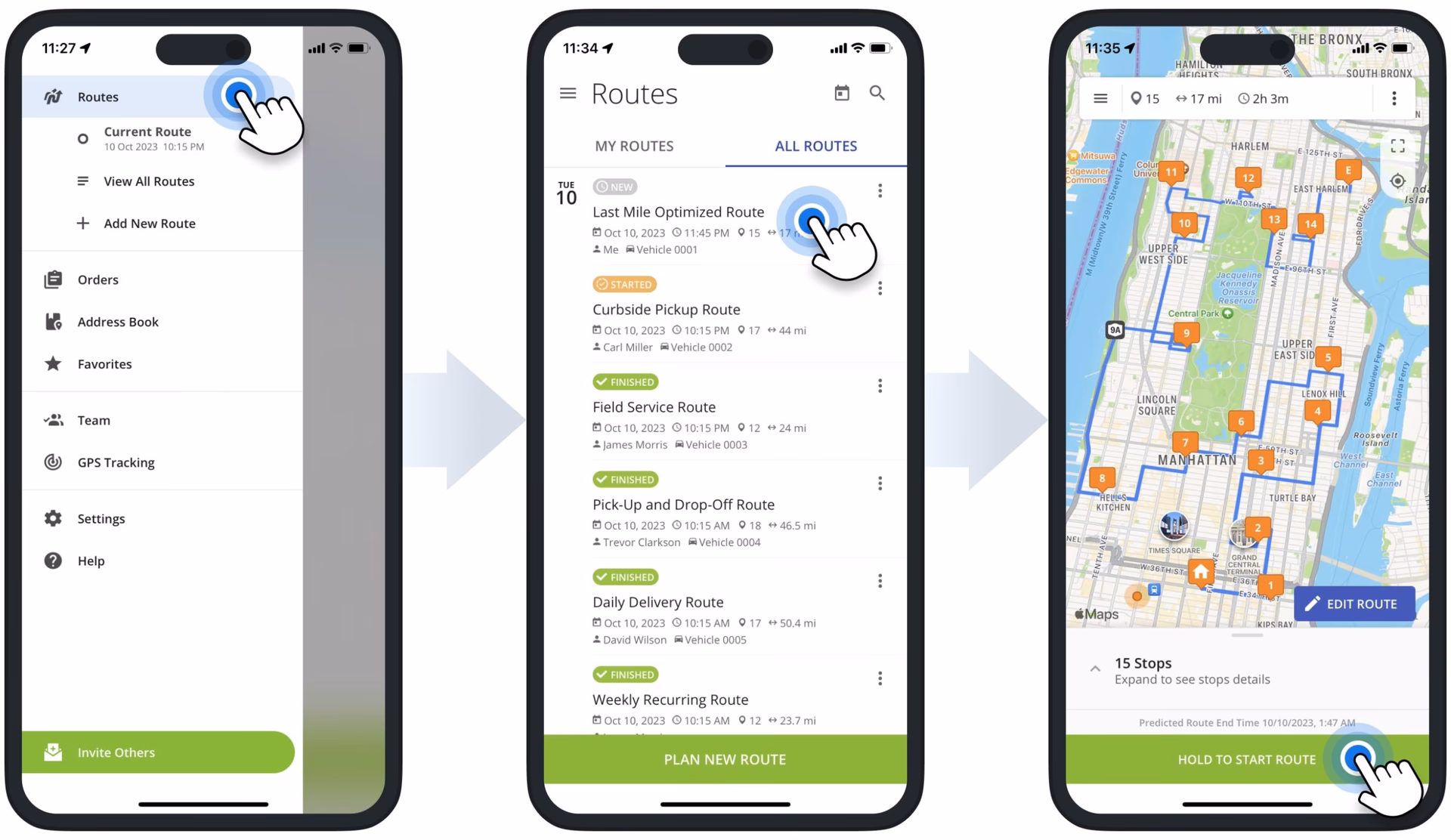 How do I track my route?