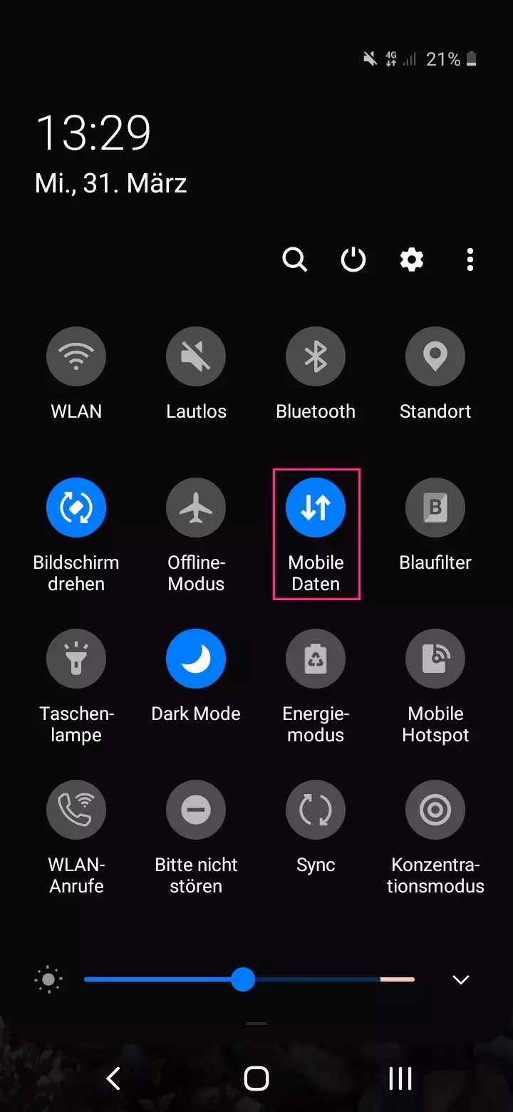 Warum kann ich meine mobilen Daten nicht aktivieren?