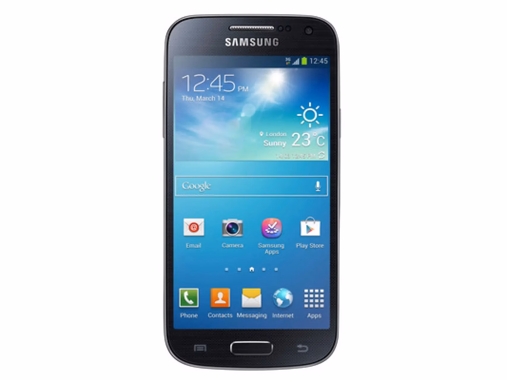 What is the resolution of the Samsung Galaxy S4 Mini?
