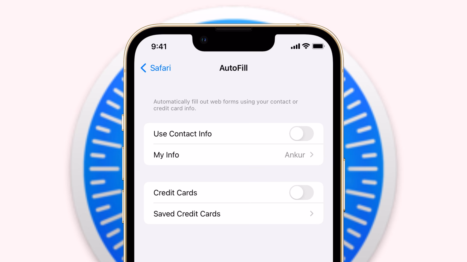 How do I use autofill on my iPhone?