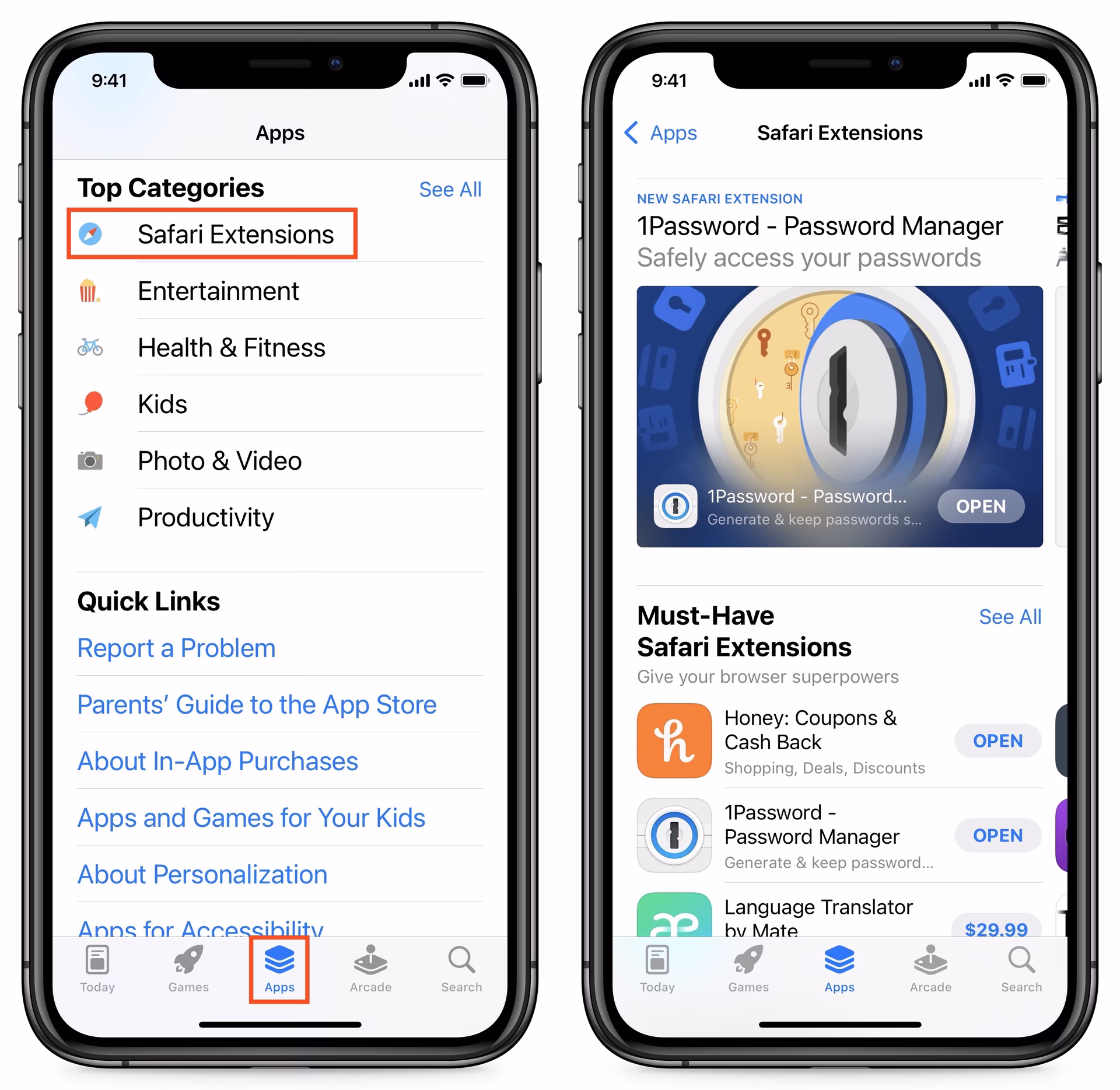Do Safari extensions work on iPhone or iPad?