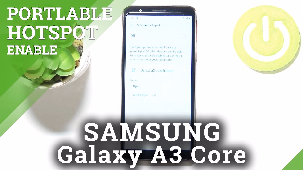 How to configure mobile hotspot on Samsung Galaxy A30?
