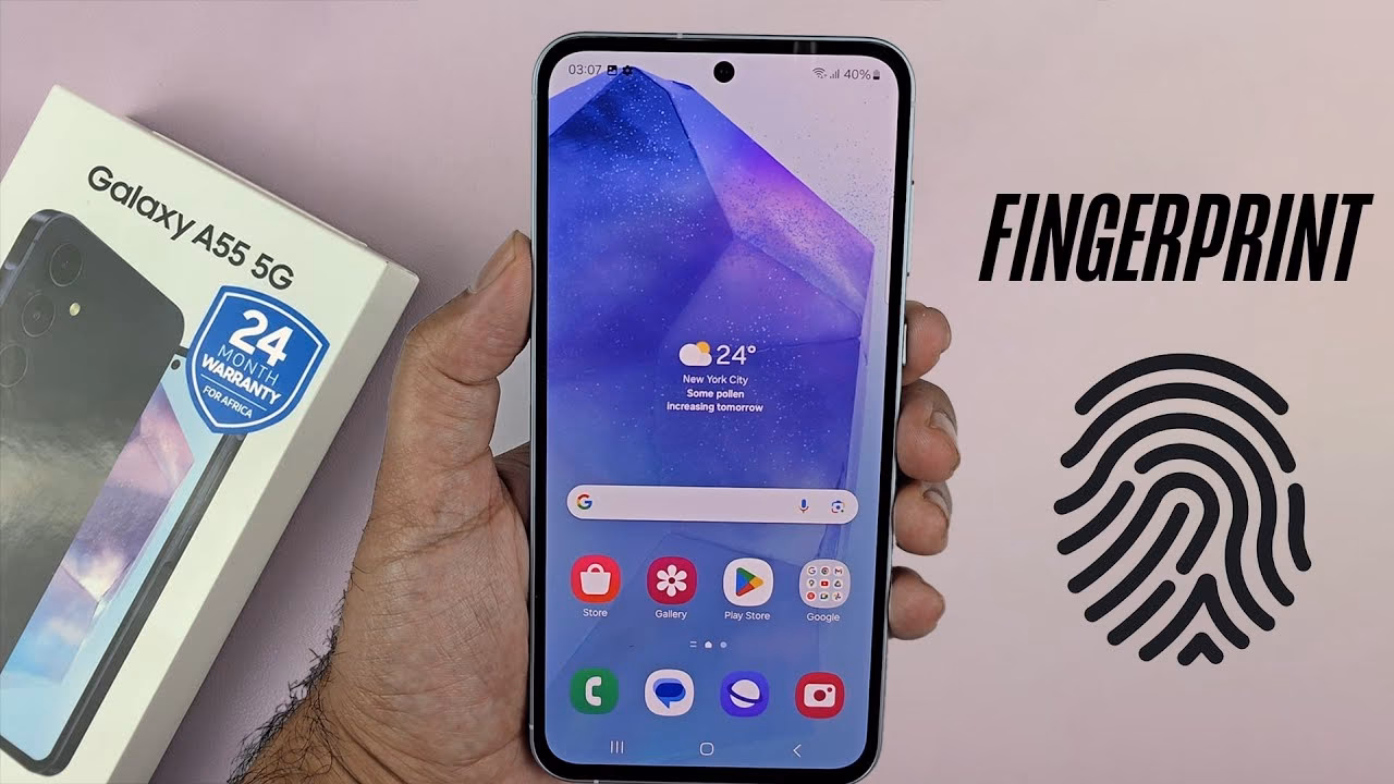 Which Samsung phones have fingerprint sensors under the screen?