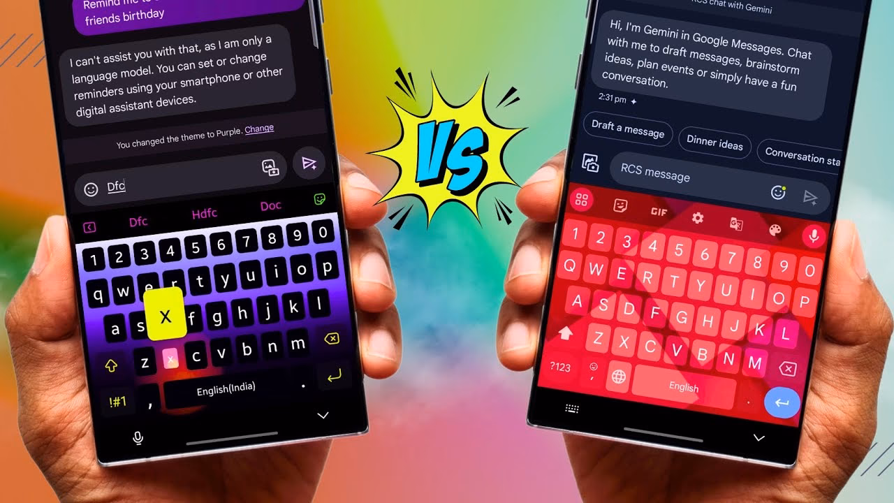What are the new features in Samsung keyboard?