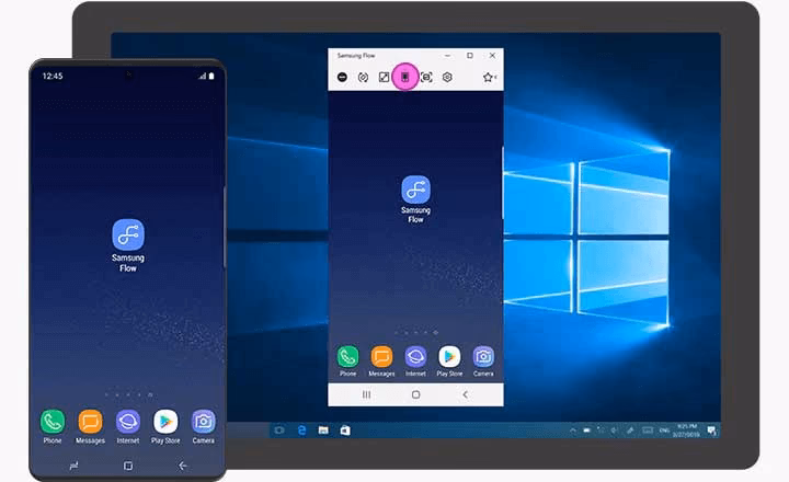 How to connect a Samsung screen to a computer?