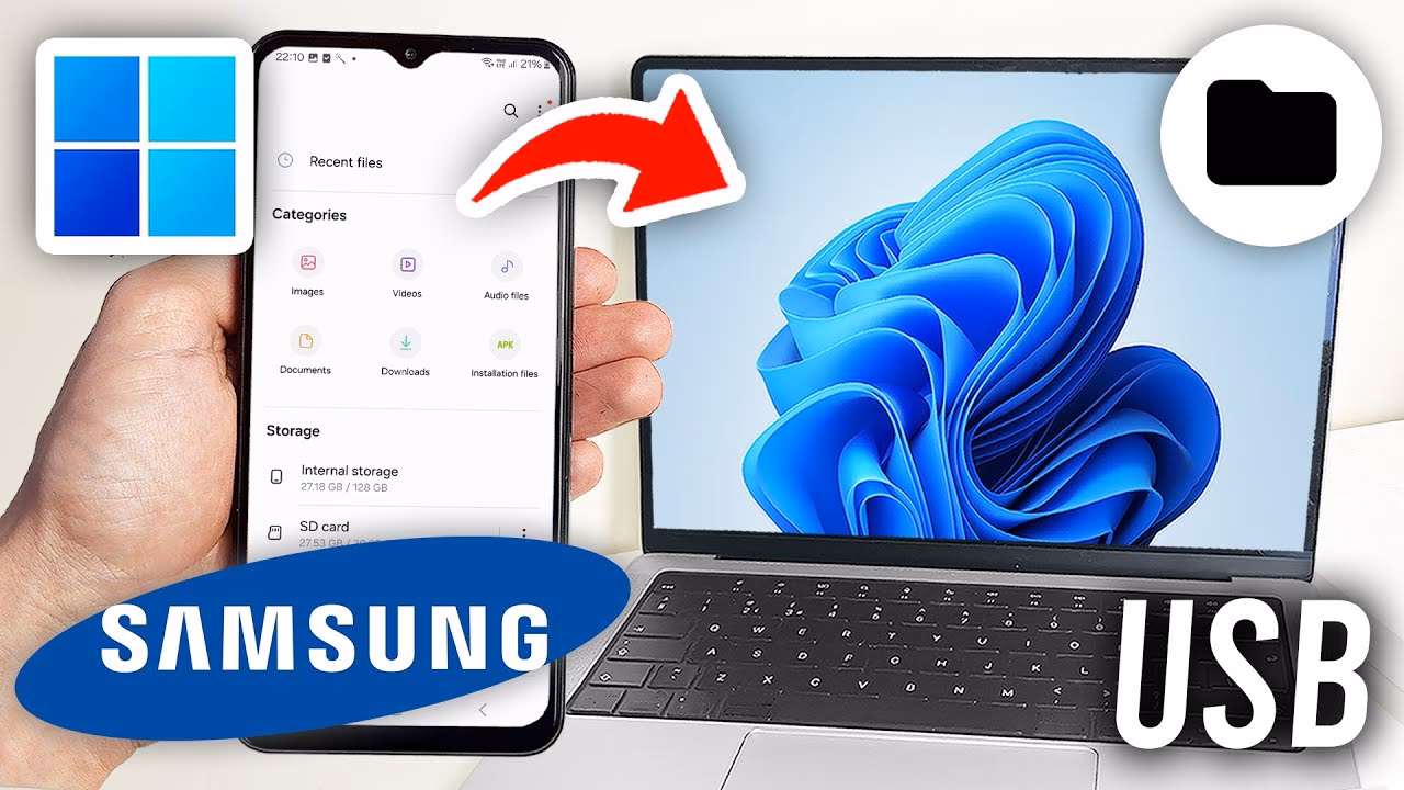 How to transfer files from Samsung phone to PC using smart switch?