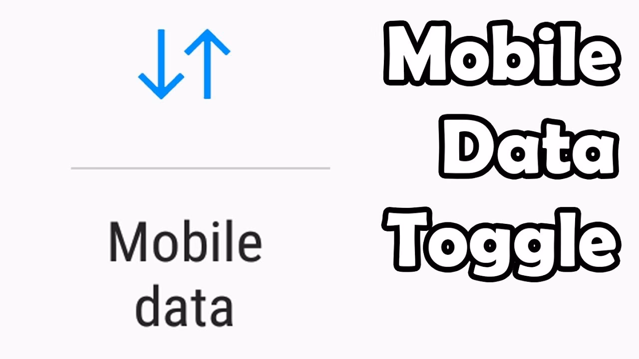 What is mobile data quick setting on Samsung Galaxy?