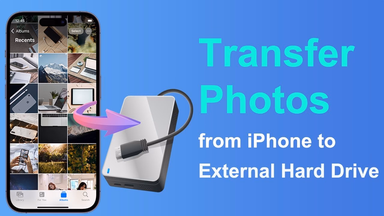How to export photos from iPhone to hard drive?