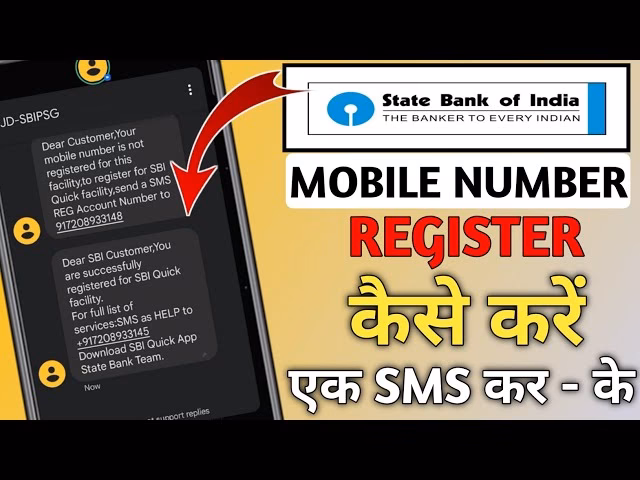 How to register / deregister for mobile banking services of SBI?
