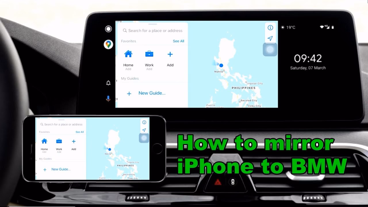 How to enable screen mirroring on BMW CarPlay?