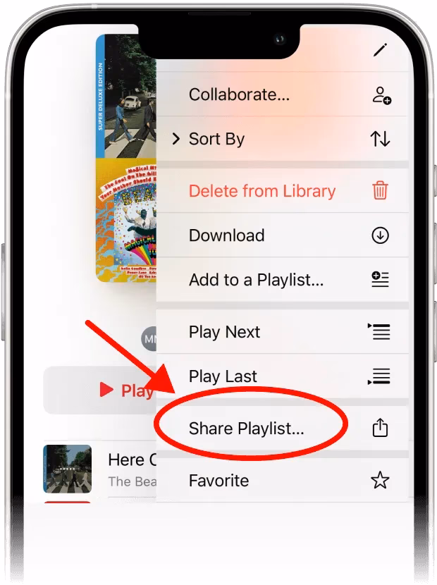 How do I share Apple Music playlists?