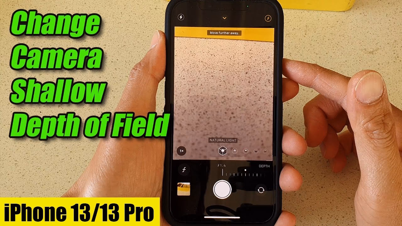 How to adjust depth of field on iPhone camera?
