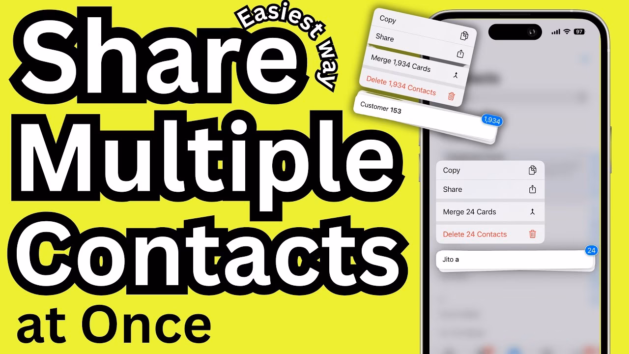 How to share a contact with another iPhone?