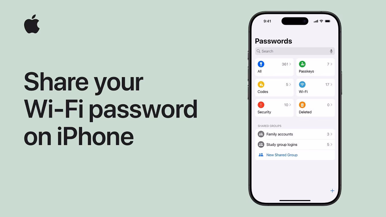 How to share wifi password between iPhone & iPad?