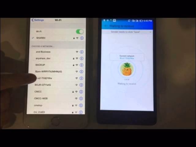 How to transfer files from iPhone to Android wirelessly?