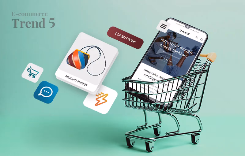 Why do consumers use mobile devices in e-commerce?