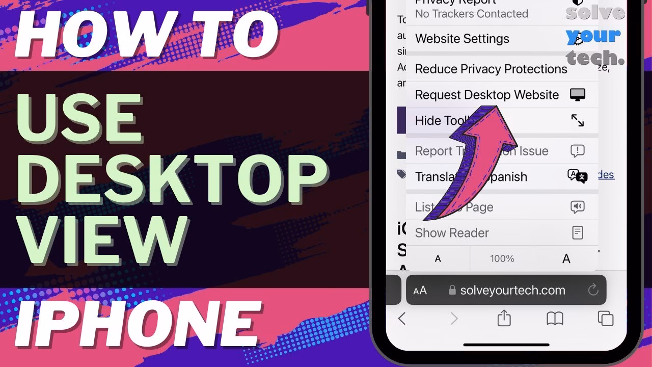Does iPhone have desktop view?