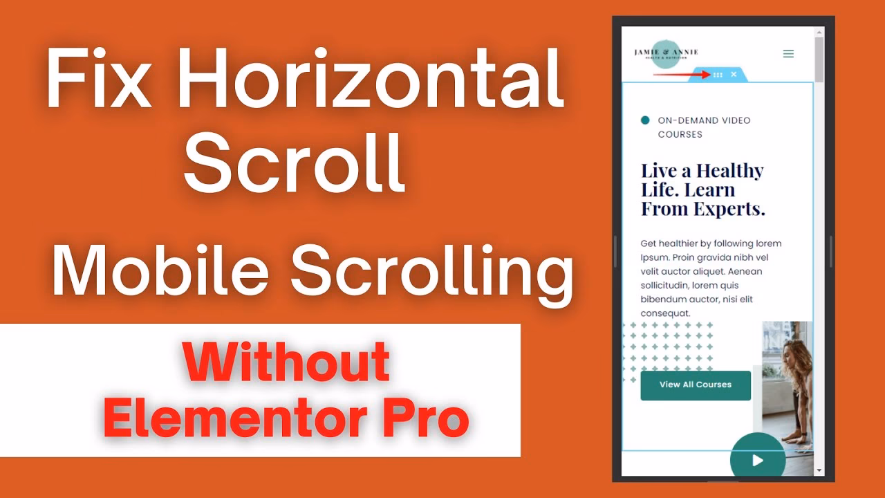 How to combat the problem of scroll items in side menu?