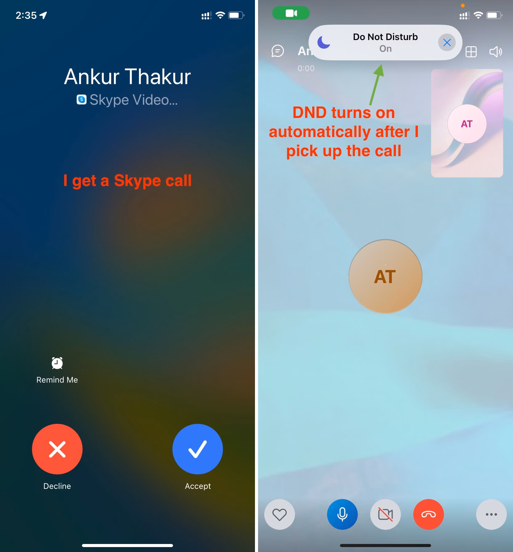 What is Skype 'do not disturb' mode?