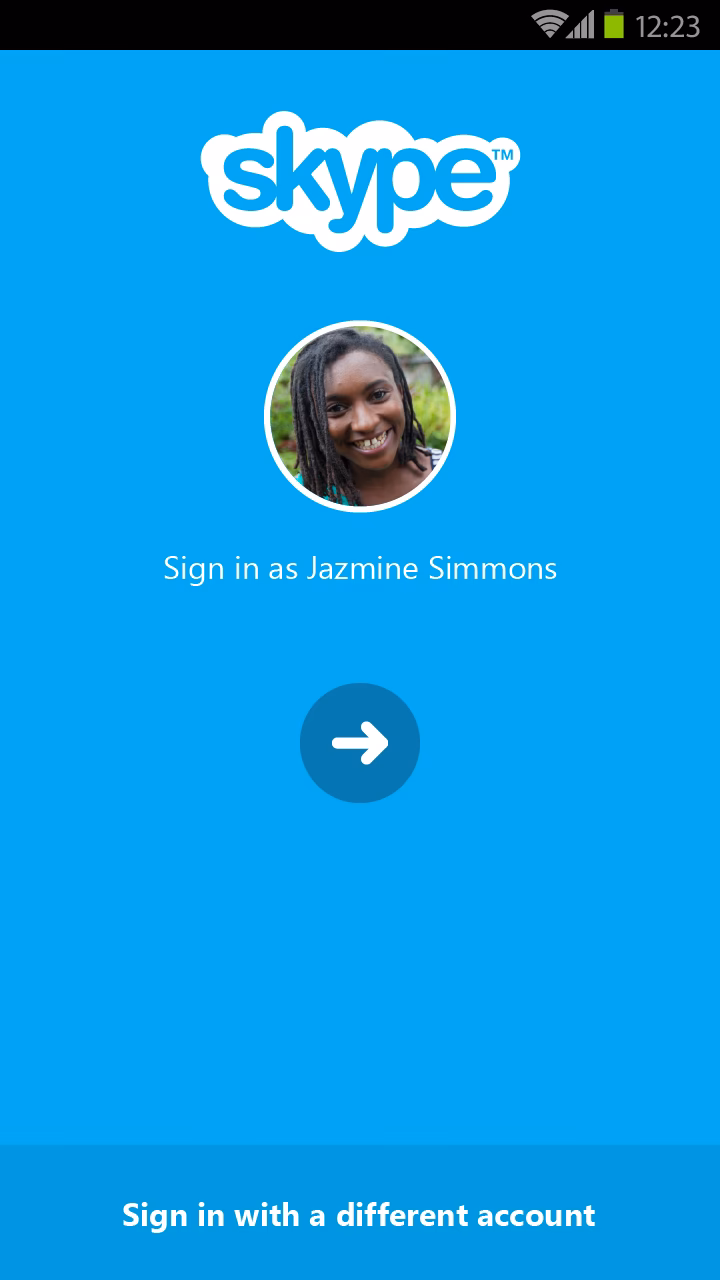 How do I log in to Skype?