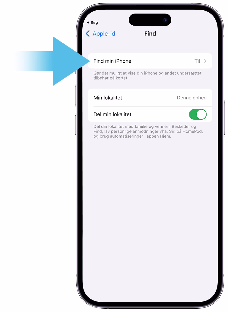 Hvordan slår du min iPhone til iCloud?