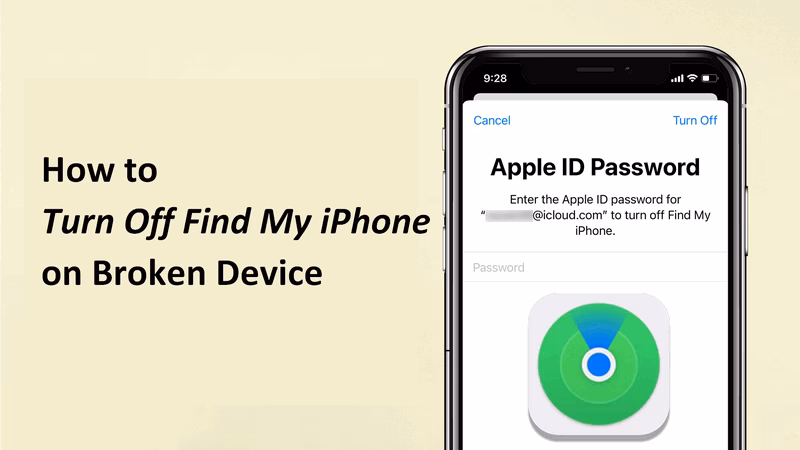 Hvordan slår man Min iPhone fra?