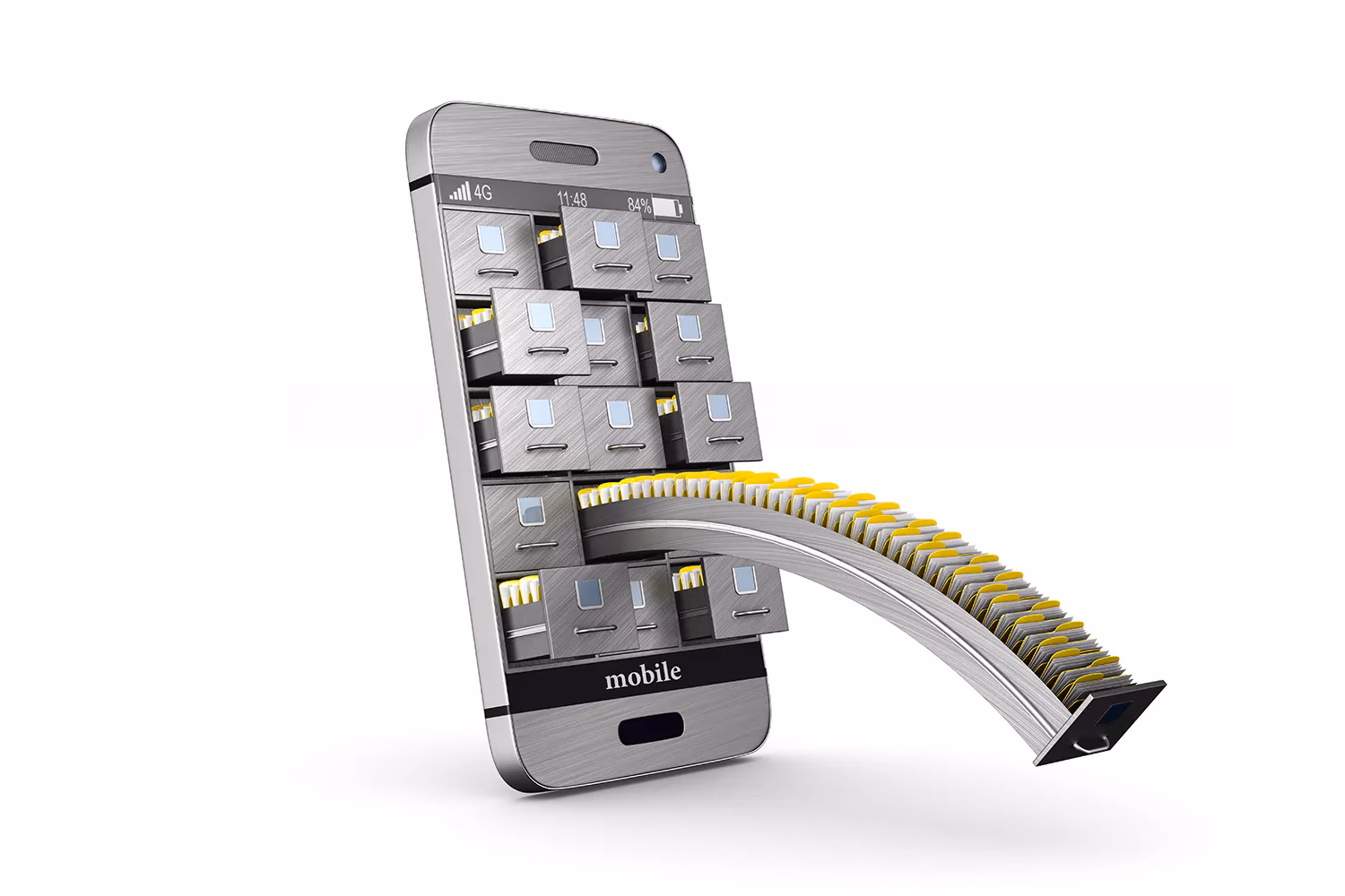 Hvordan kan du sortere filer i din telefon?