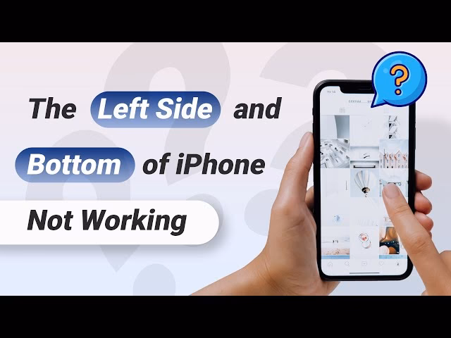 Why is the bottom half of my iPhone not working?