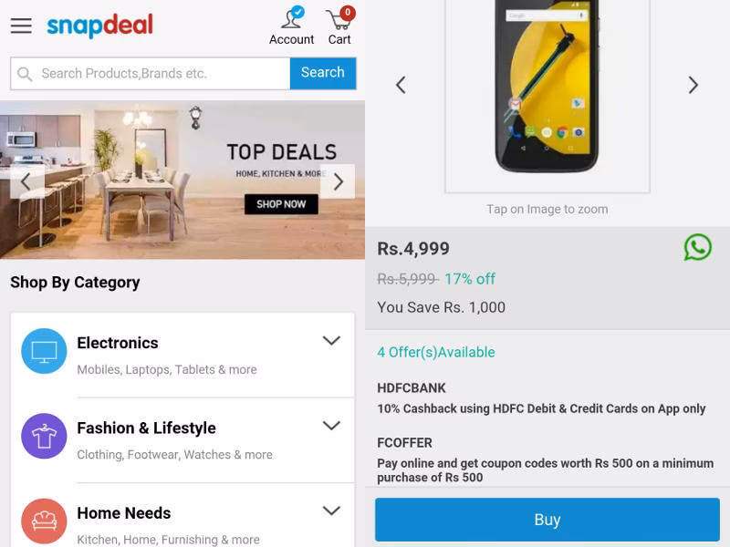 Is Snapdeal A good online shopping platform in India?