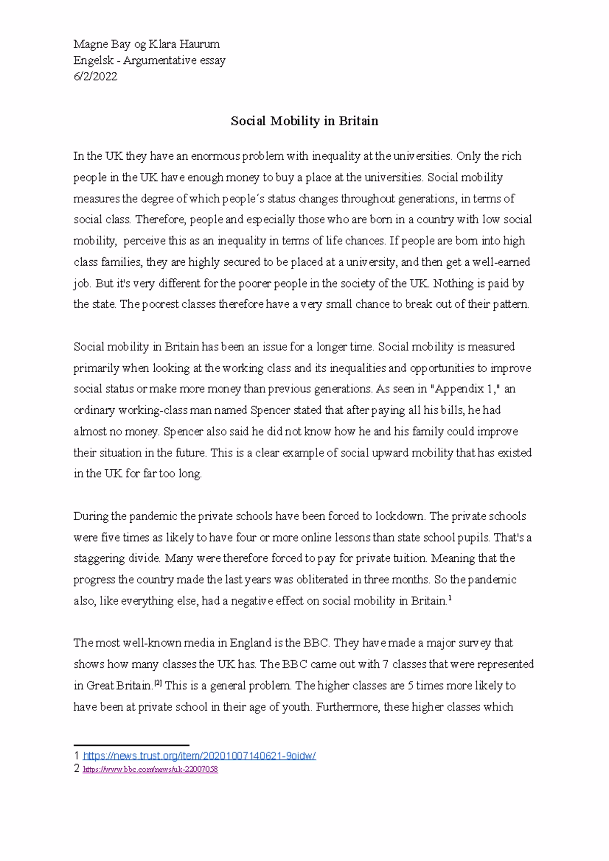 Is social mobility a public policy issue?