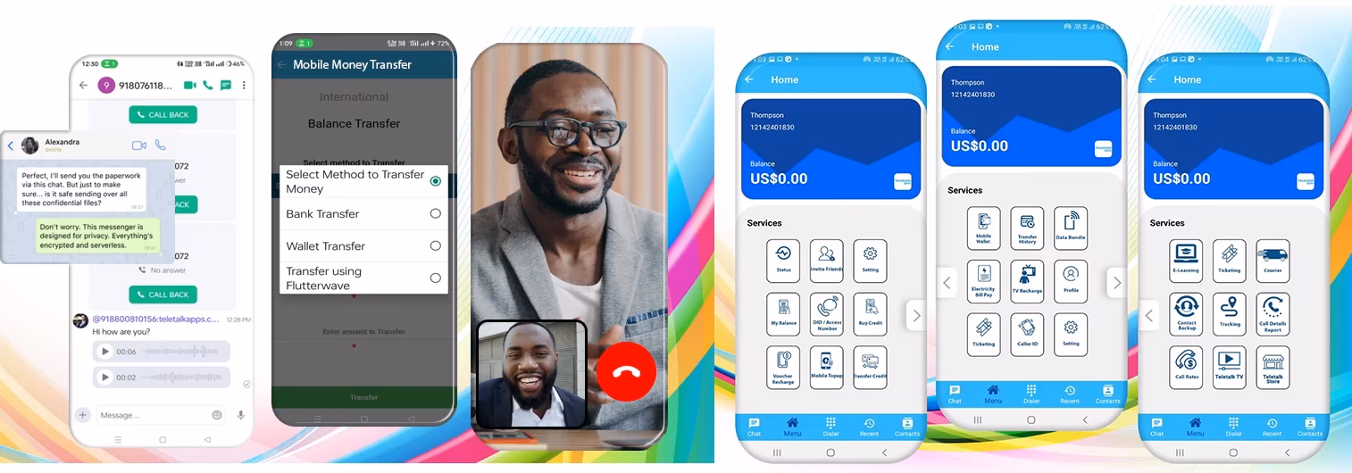 How does a sample softphone dialer work?