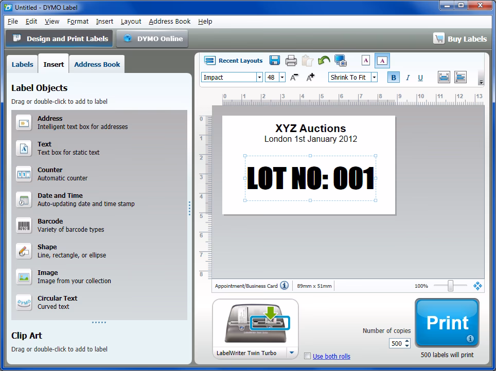What is Dymo label software?