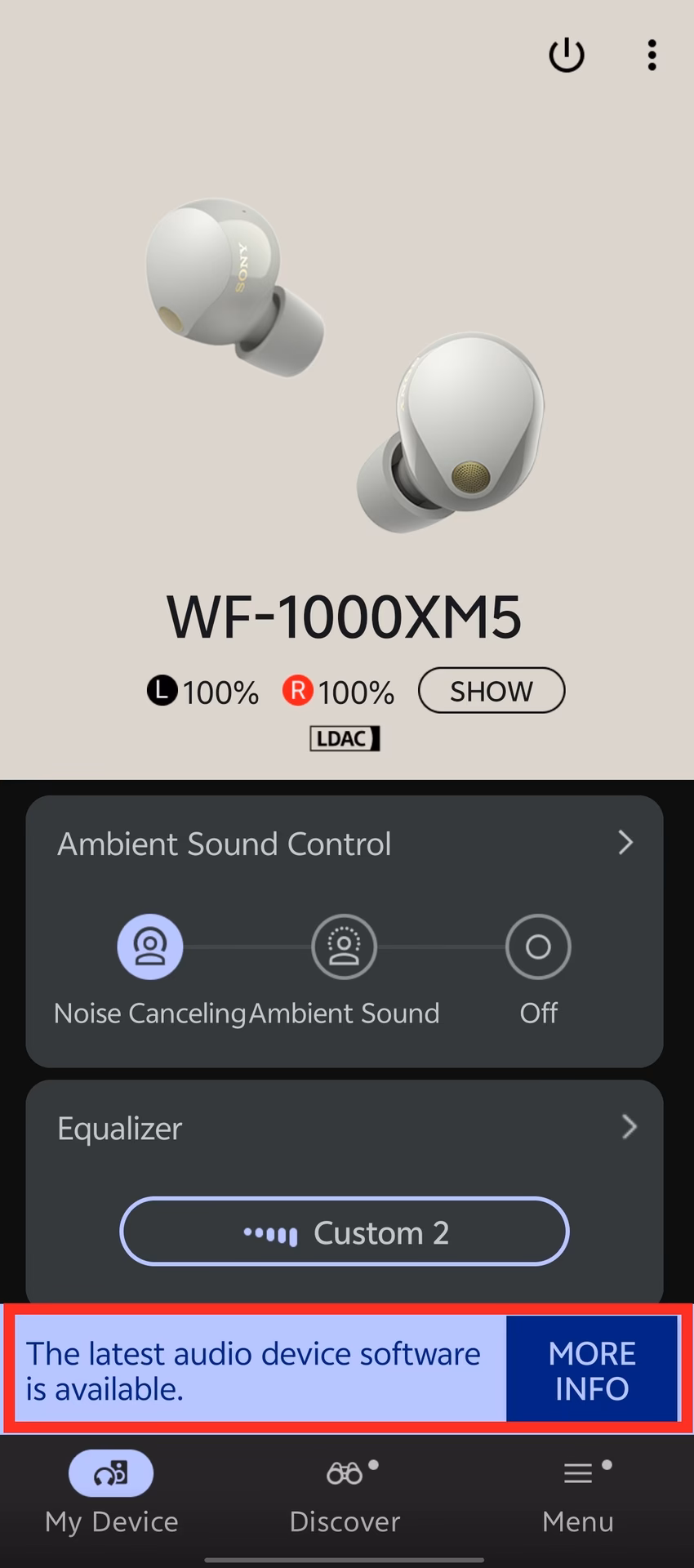 Why is my device name not displayed on Sony Headphones connect?