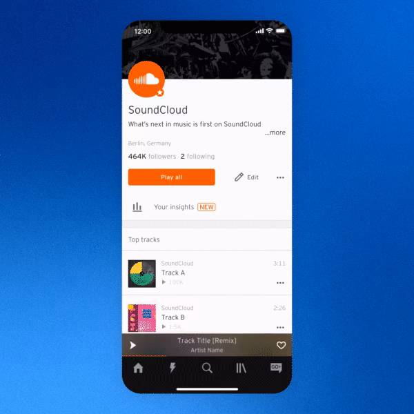 How many registered users does SoundCloud have?