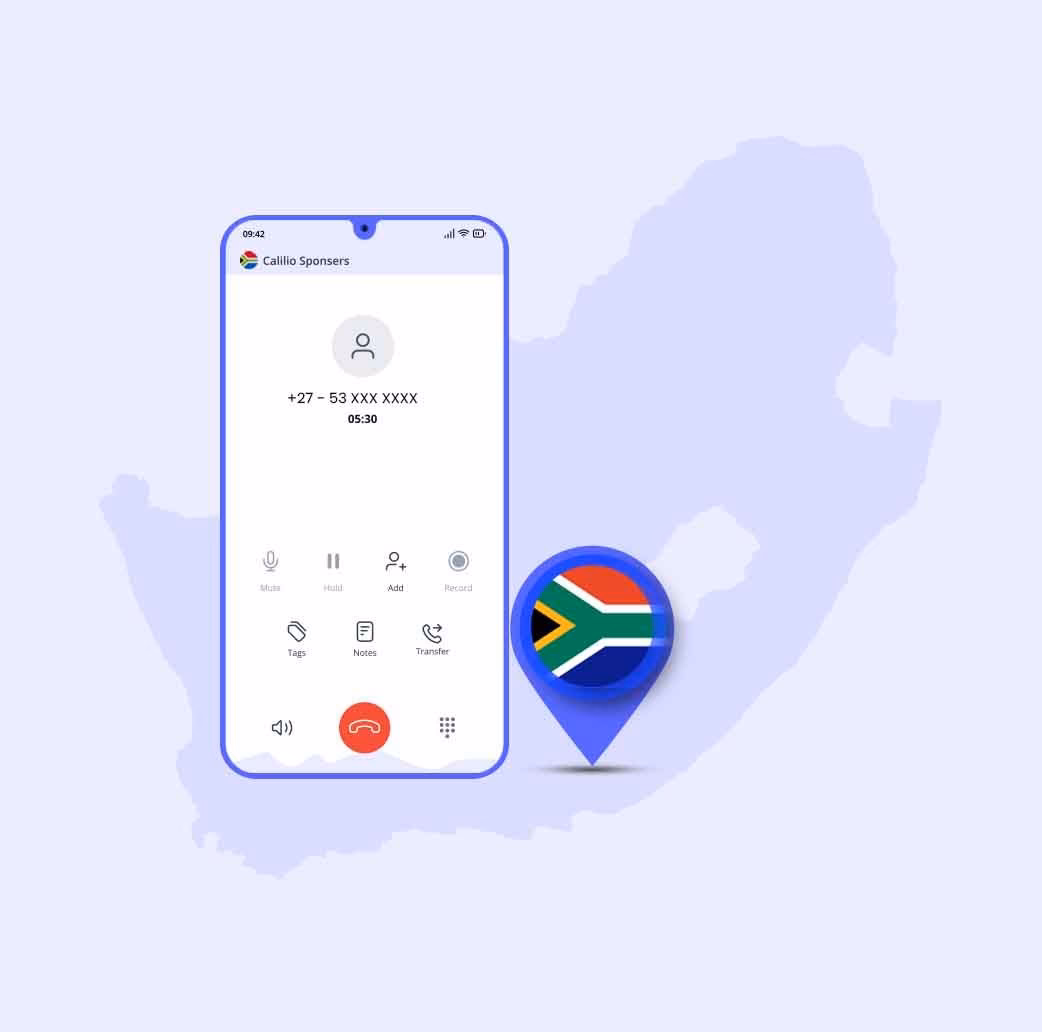 How do I dial a South African phone number?