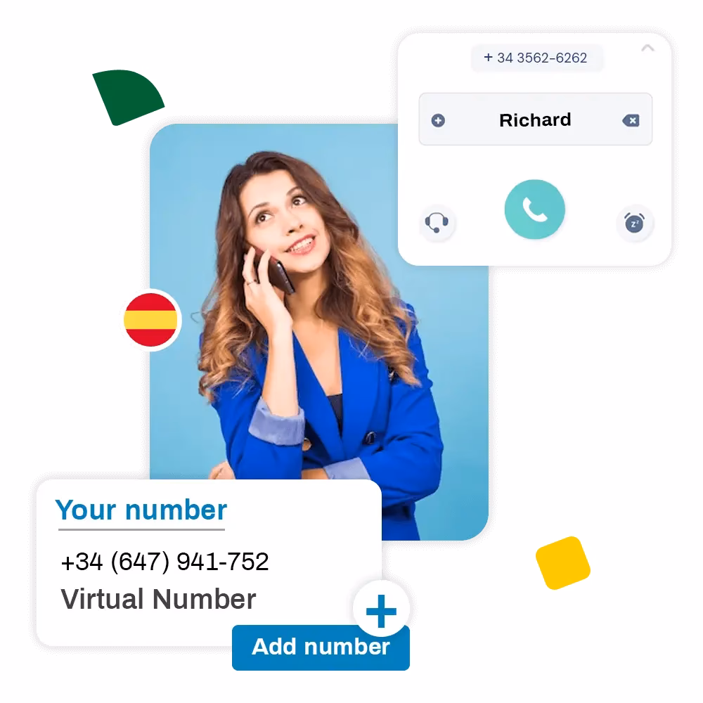 How many random phone numbers from Spain?