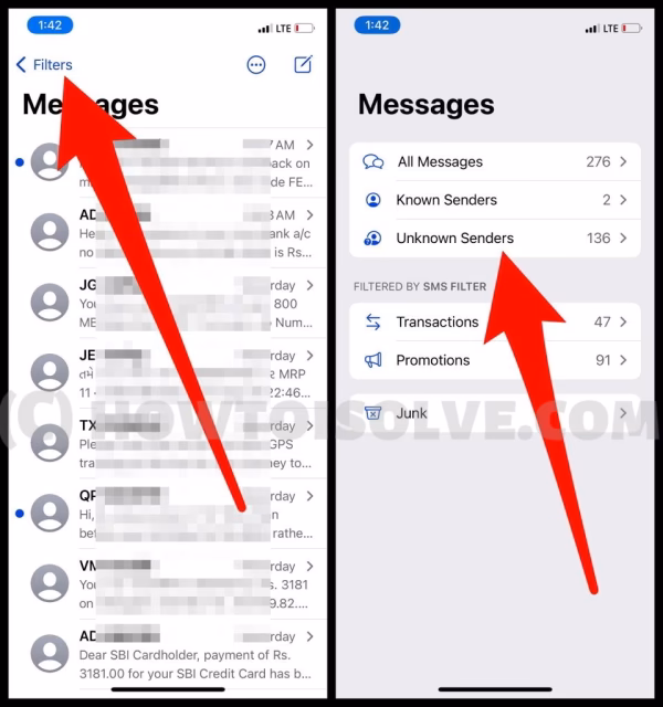 How do I block spam messages on my iPhone?