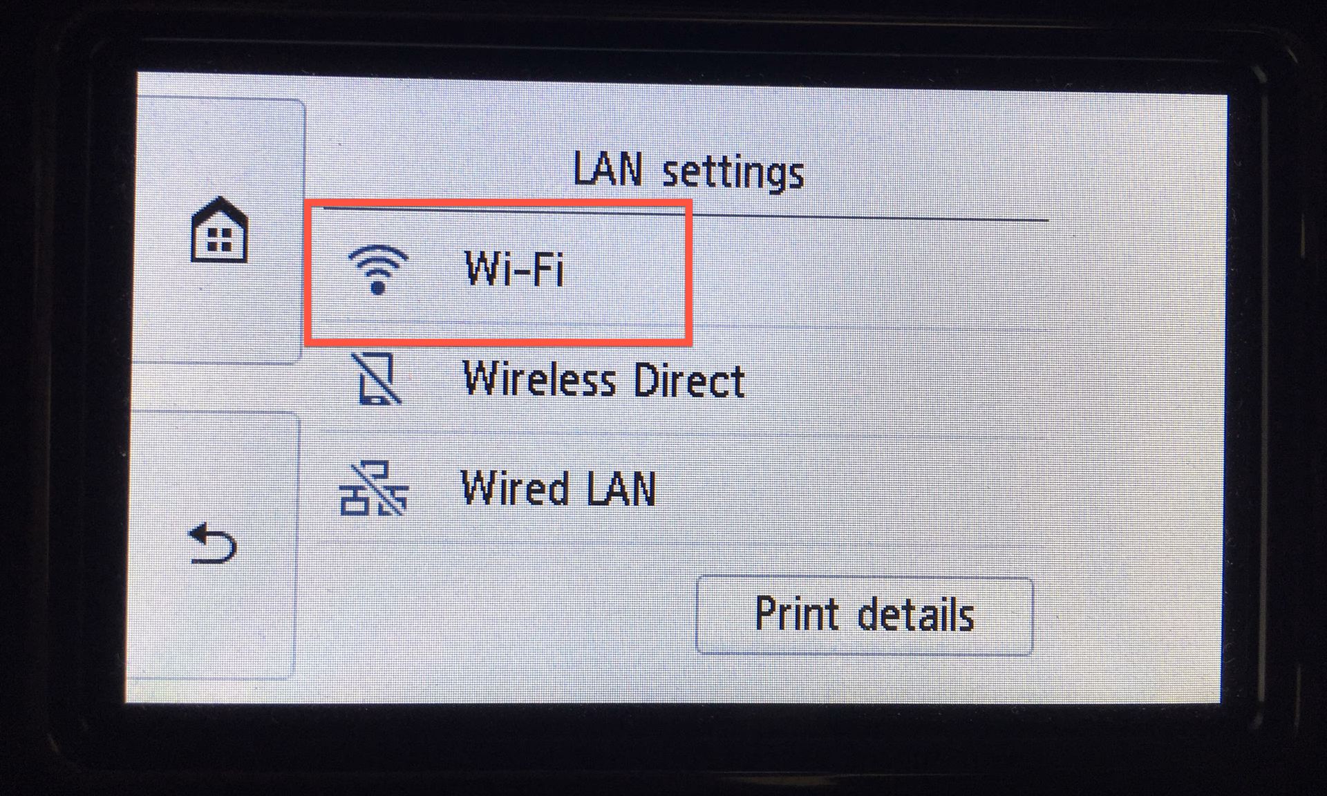 How do I set up a pin on my canon XP?