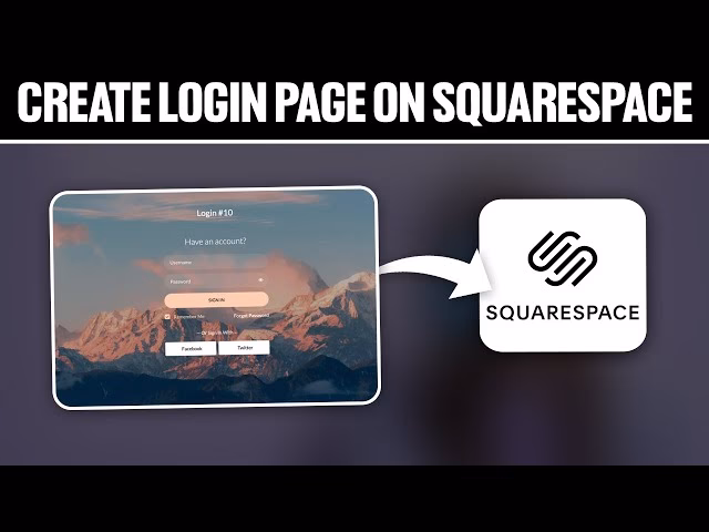 How do I sign in using a social media account on SquareSpace?