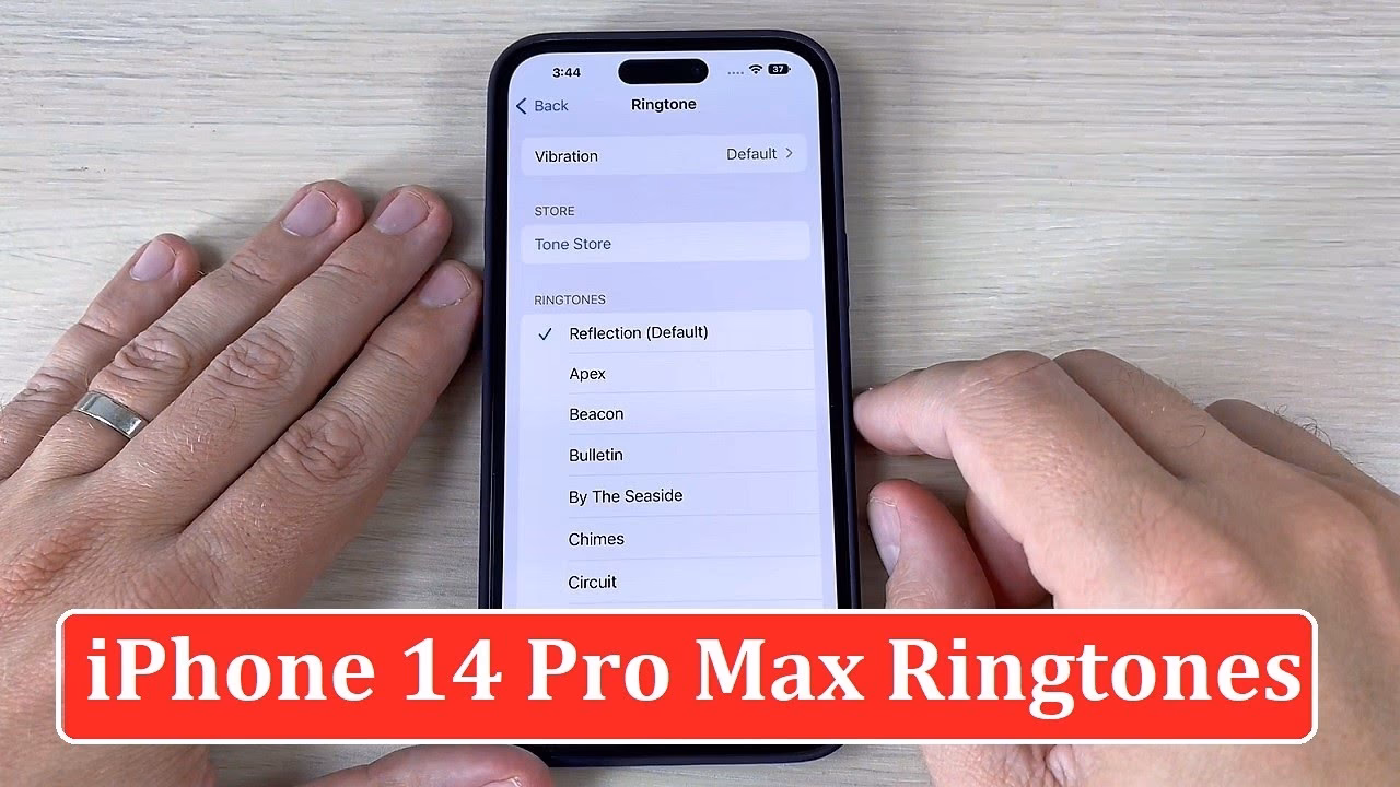 What is the default ringtone of an iPhone?